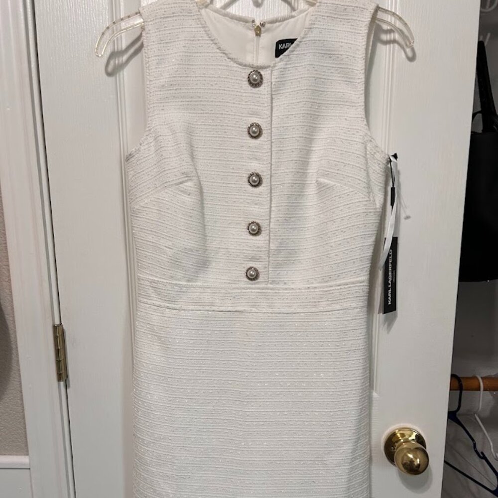 Karl Lagerfeld White Dress